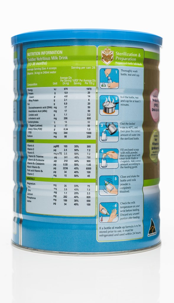 OZ Farm Gold Toddler Formula 900g (Boxed, 6 Cans, 900g Each) back