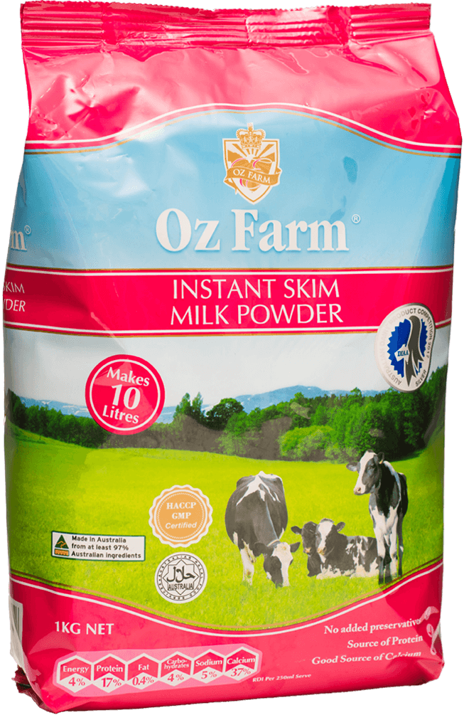 Oz Farm Instant Skim Cream Milk Powder 1KG
