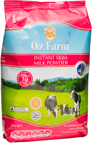 Oz Farm Instant Skim Cream Milk Powder 1KG
